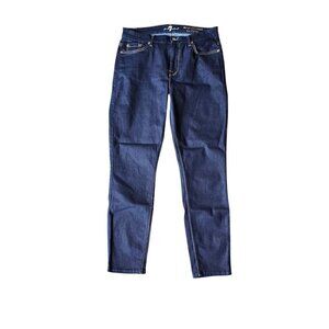 7 For All Mankind The High waist Cropped Skinny Blue Women’s Jeans. Size 30